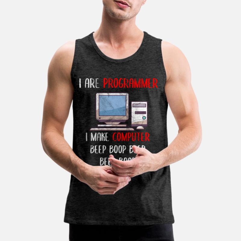 I Are Programmer Funny Computer Programming Männer Premium Bio Tank Top