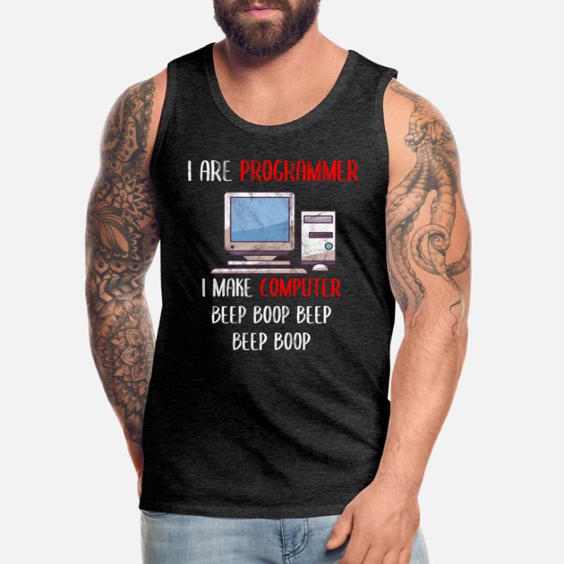 I Are Programmer Funny Computer Programming Männer Premium Bio Tank Top