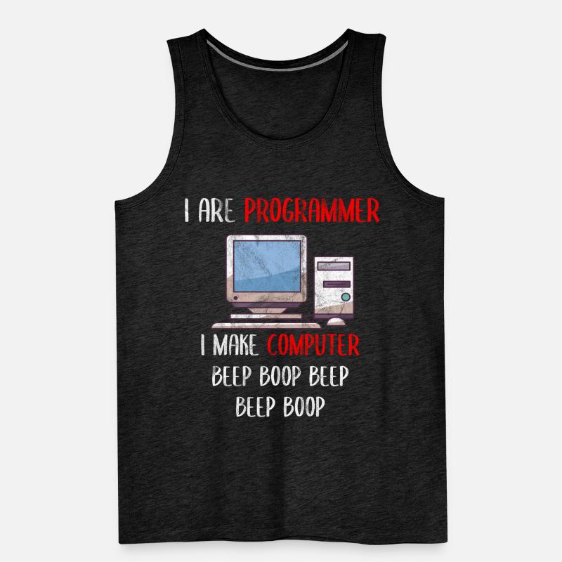 Je suis programmeur Programmation informatique drôle Débardeur bio Premium Homme