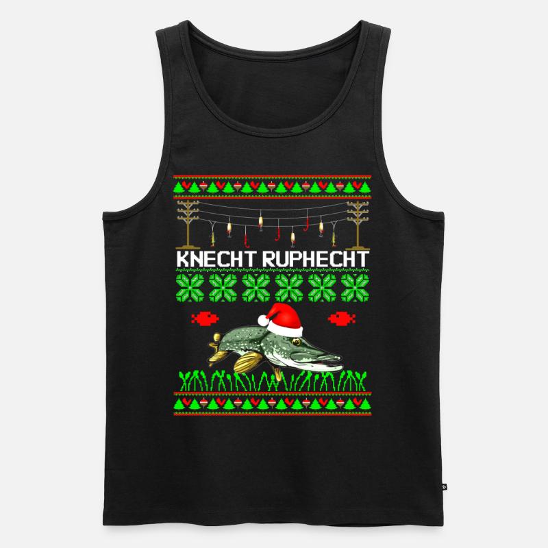 KNECHT RupHECHT - Männer Premium Bio Tank Top - Schwarz