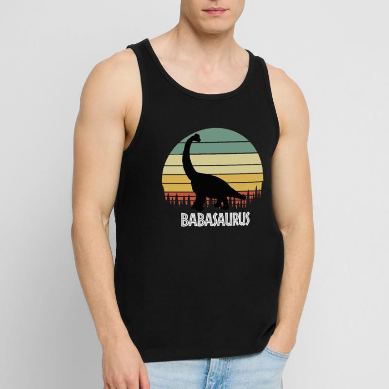 BABASAURUS BABA SAURUS BABA DINOSAUR Männer Premium Bio Tank Top
