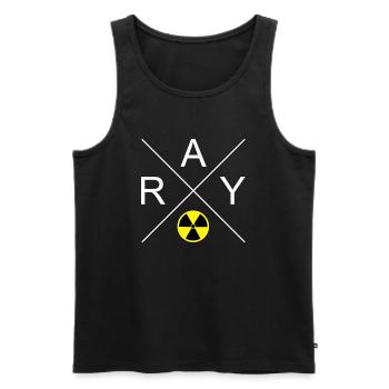 X-Ray - Radiologist & Radiographer Gift - Men's Premium Organic Tank Top - black - Front - AI Model Male 178 light (178cm)