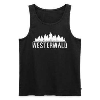Westerwald Westerwälder Pfalz Wäller Geschenk - Männer Premium Bio Tank Top - Schwarz - Vorne - AI Model Male 178 light (178cm)