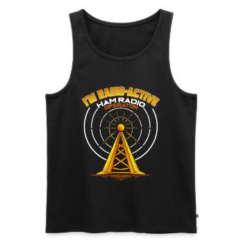 Ham Radio Operator - I'm Radio-Active Geschenk - Männer Premium Bio Tank Top - Schwarz - Vorne - AI Model Male 178 light (178cm)