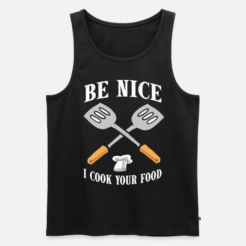 Chef Chef Gourmet Chef Hat Gift Cuisine - Débardeur bio Premium Homme - noir