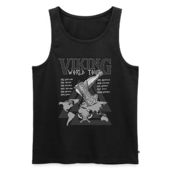 Viking Worldtour Design for Viking Fans - Men's Premium Organic Tank Top - black - Front - AI Model Male 178 light (178cm)