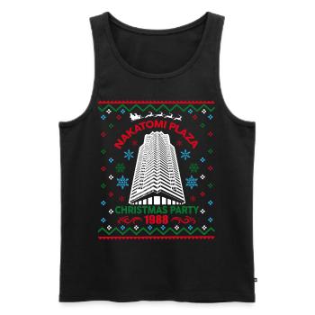 Nakatomi Plaza Christmas Party 1988 Ugly Christmas - Men's Premium Organic Tank Top - black - Front - Michal (187cm)