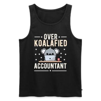 Koala bear koala bear baby koalas bamboo - Men's Premium Organic Tank Top - black - Front - AI Model Male 178 light (178cm)