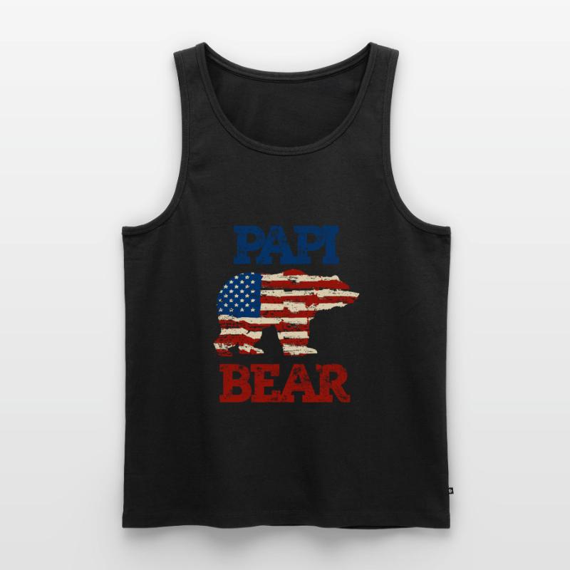 Rainbow PAPI Shirt, Retro PAPI, PAPI Sunset, PAPI Männer Premium Bio Tank Top
