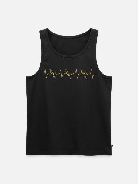 Posaune Geschenk - Männer Premium Bio Tank Top - Schwarz