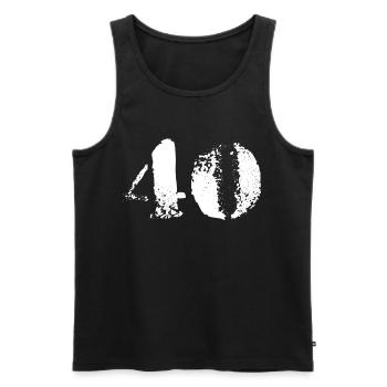40 numéro - Débardeur bio Premium Homme - noir - Devant - Michal (187cm)