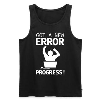 World's Number 0 Programmer Programmierer Coding - Männer Premium Bio Tank Top - Schwarz - Vorne - AI Model Male 178 light (178cm)