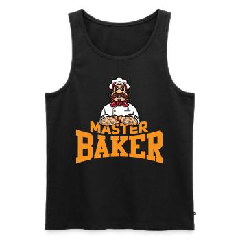 Bäcker Backen Bäckermeister Bäckerei - Männer Premium Bio Tank Top - Schwarz - Vorne - AI Model Male 178 light (178cm)