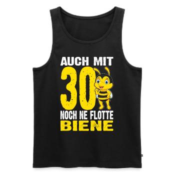 Auch Mit 30 Noch Ne Flotte Biene - 30. Geburtstag - Männer Premium Bio Tank Top - Schwarz - Vorne - Michal (187cm)