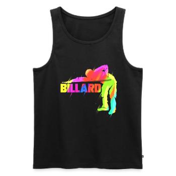 Snooker Billiards Billiards Player Gift - Men's Premium Organic Tank Top - black - Front - AI Model Male 178 light (178cm)