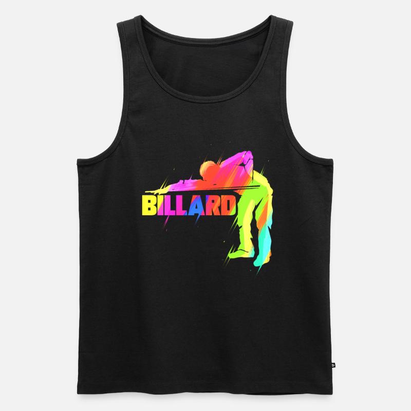 Snooker Billard Billardspieler Geschenk - Männer Premium Bio Tank Top - Schwarz