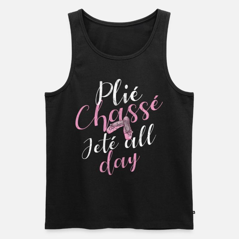 Ballett - Männer Premium Bio Tank Top - Schwarz