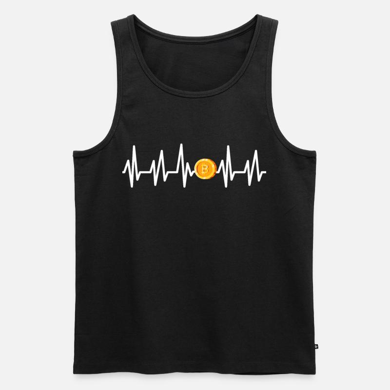 bitcoin - Männer Premium Bio Tank Top - Schwarz