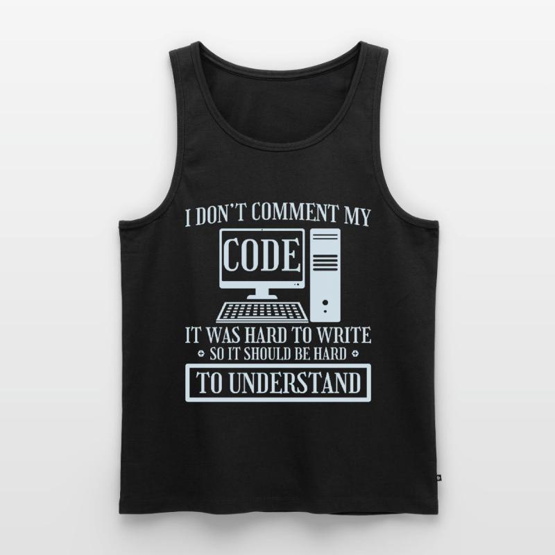 Je ne commente pas le codage du programmeur de code Débardeur bio Premium Homme
