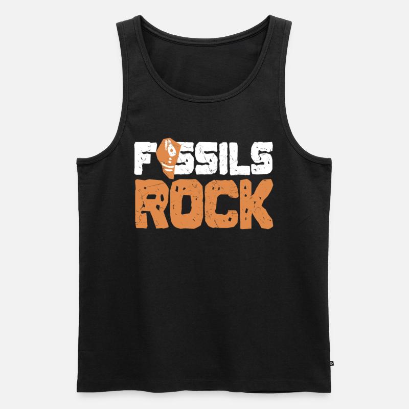 Fossils Rock Archaeology Geschenk - Männer Premium Bio Tank Top - Schwarz