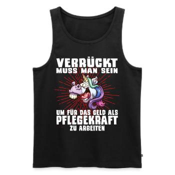 Pfleger Pflegekraft Pflege Altenpflege Pfleger - Männer Premium Bio Tank Top - Schwarz - Vorne - Michal (187cm)
