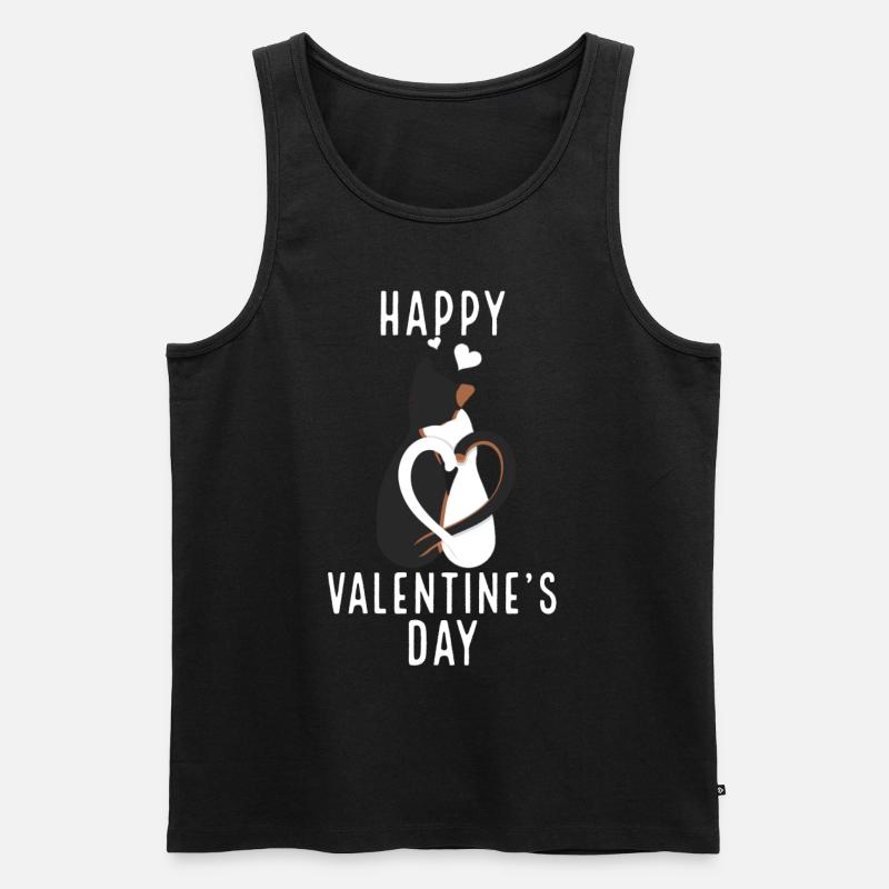 Saint-Valentin, Saint-Valentin, Saint-Valentin - Débardeur bio Premium Homme - noir