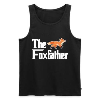 Fuchs - Männer Premium Bio Tank Top - Schwarz - Vorne - AI Model Male 178 light (178cm)