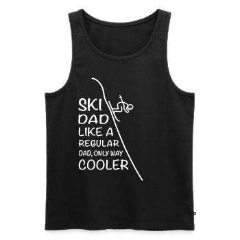 SKI DAD Skifahrer Abfahrt Wintersport Skiläufer - Männer Premium Bio Tank Top - Schwarz - Vorne - AI Model Male 178 light (178cm)