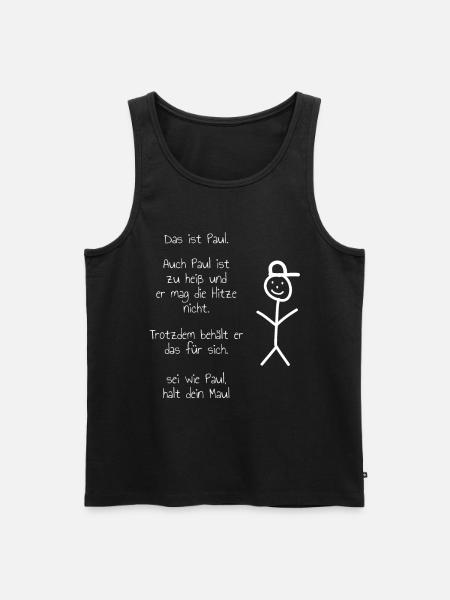 Das ist Paul meme - Männer Premium Bio Tank Top - Schwarz