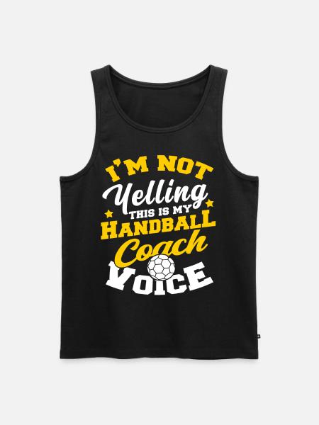 Handball Hobby Coach Trainer - Men's Premium Organic Tank Top - black