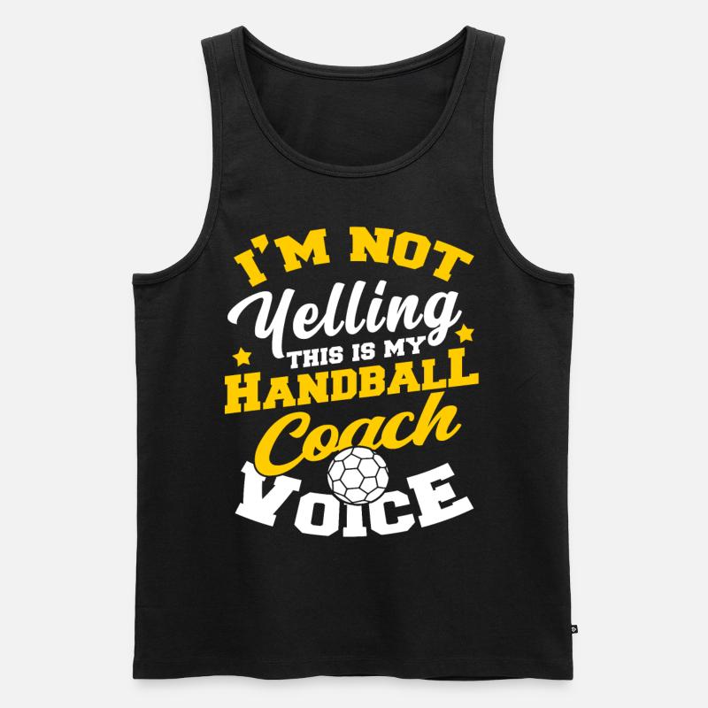 Handball Hobby Coach Trainer - Männer Premium Bio Tank Top - Schwarz