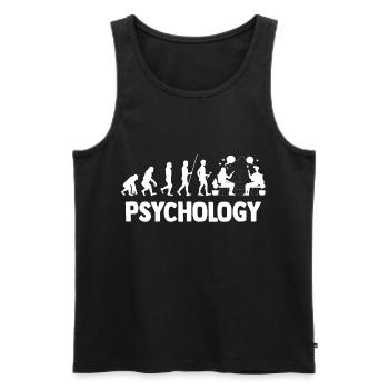 Psychologie psychologue thérapeute cadeau psyché - Débardeur bio Premium Homme - noir - Devant - Michal (187cm)