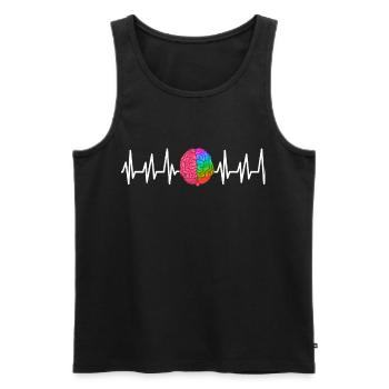 Psychology Psychologist Therapist Gift Psyche - Men's Premium Organic Tank Top - black - Front - Michal (187cm)