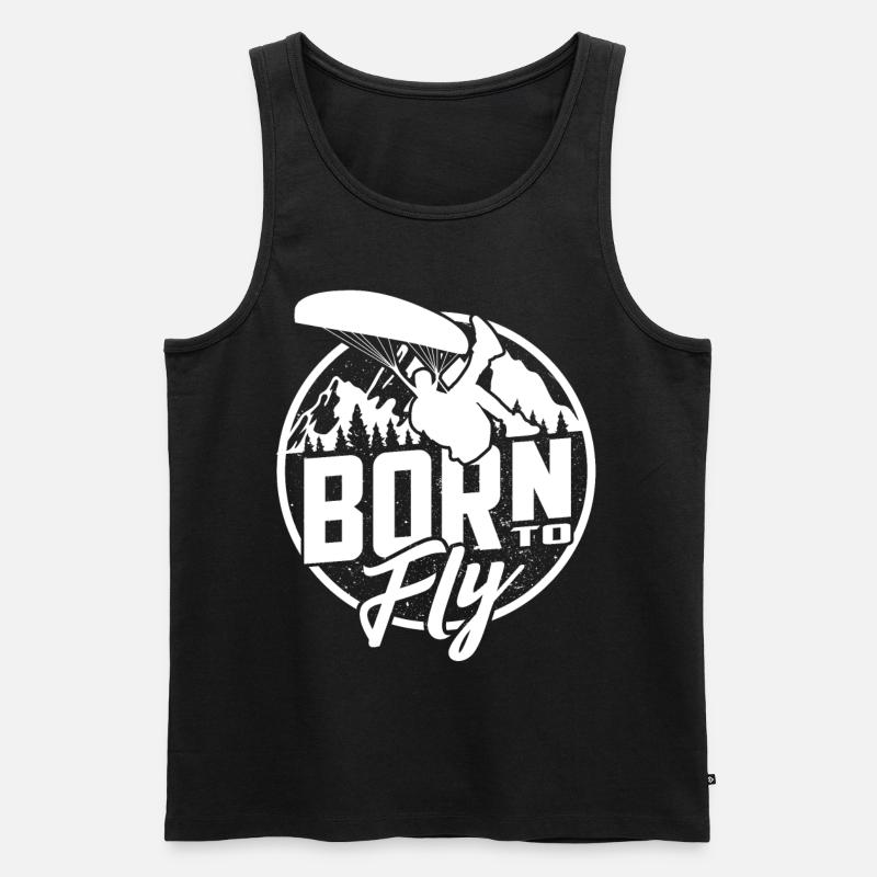 Paragliding Hobby - Männer Premium Bio Tank Top - Schwarz