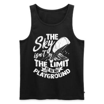 Paragliding - Männer Premium Bio Tank Top - Schwarz - Vorne - Michal (187cm)