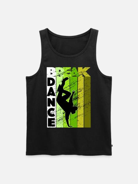 Breakdancing B-Boy breakdancer - Men's Premium Organic Tank Top - black