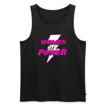 Feminist Feminist Feminism Woman Power GRL PWR - Men's Premium Organic Tank Top - black - Front - Michal (187cm)