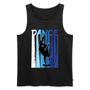 Breakdance B-Boy Dancer - Men's Premium Organic Tank Top - black - Front - AI Model Male 178 light (178cm)