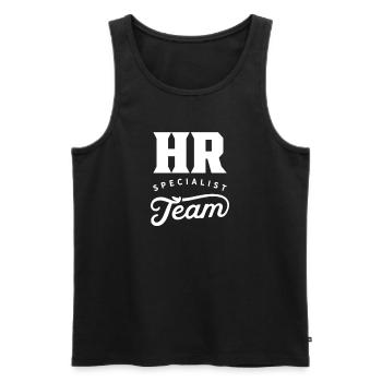 HR Specialist Team Human Resources HR Specialist - Men's Premium Organic Tank Top - black - Front - Michal (187cm)