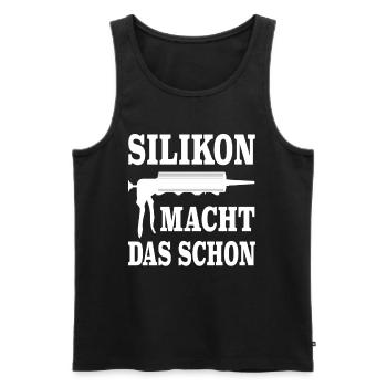 Handwerker Installateur Klempner Schlosser Witze - Männer Premium Bio Tank Top - Schwarz - Vorne - Michal (187cm)