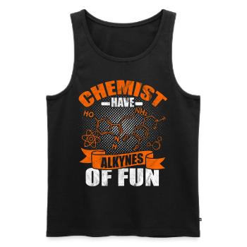 chemistry - Men's Premium Organic Tank Top - black - Front - Michal (187cm)
