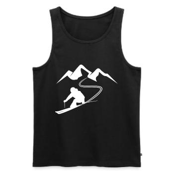 Ski cadeau de sports d'hiver d'hiver - Débardeur bio Premium Homme - noir - Devant - Michal (187cm)