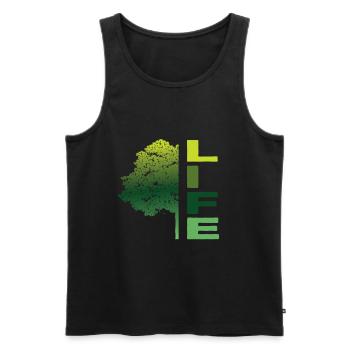 Baum des Lebens - Männer Premium Bio Tank Top - Schwarz - Vorne - AI Model Male 178 light (178cm)