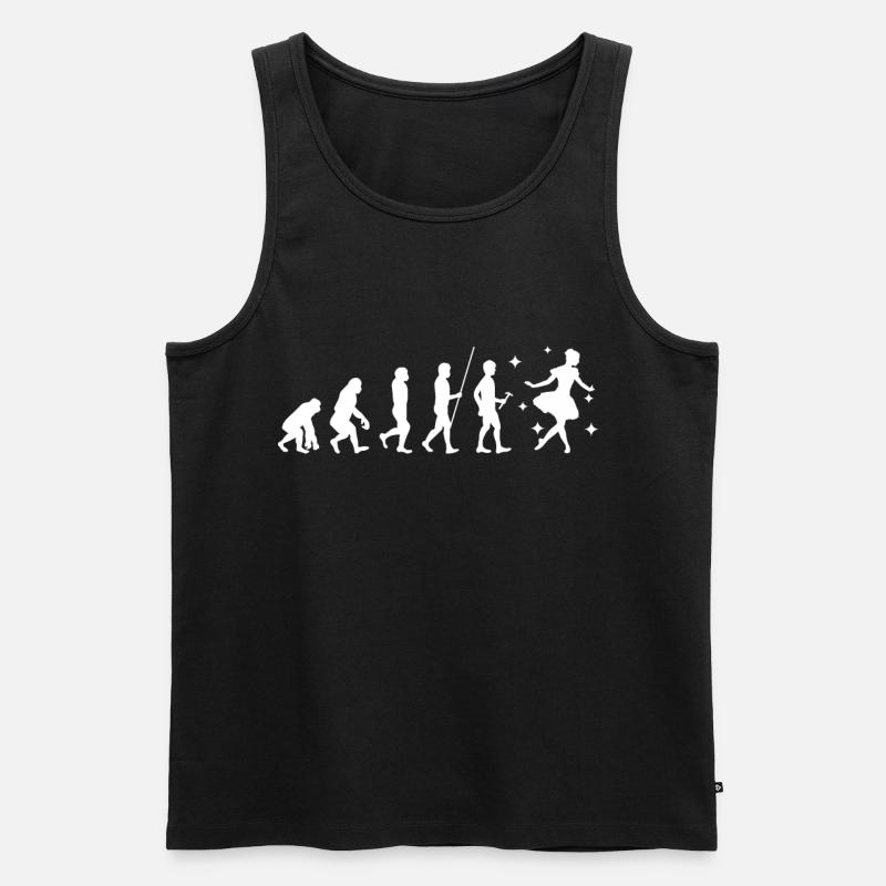 Ballett - Männer Premium Bio Tank Top - Schwarz