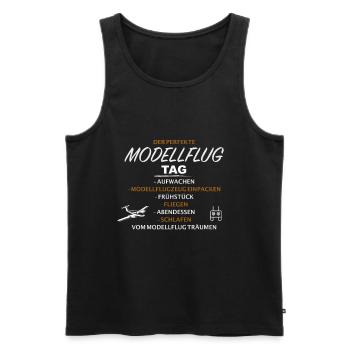 Modellflug Modellflugzeug Modellfliegen - Männer Premium Bio Tank Top - Schwarz - Vorne - Michal (187cm)