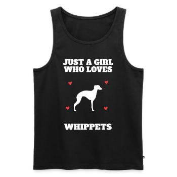 Whippet Girl Enthusiast Breeder Gift - Männer Premium Bio Tank Top - Schwarz - Vorne - AI Model Male 178 light (178cm)