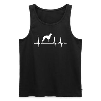 Gift For Dog Whippet Fan - Männer Premium Bio Tank Top - Schwarz - Vorne - AI Model Male 178 light (178cm)