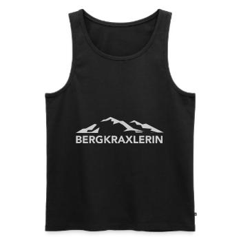 Lustiger Wander Spruch Damen Geschenk Berg Wandern - Männer Premium Bio Tank Top - Schwarz - Vorne - Michal (187cm)