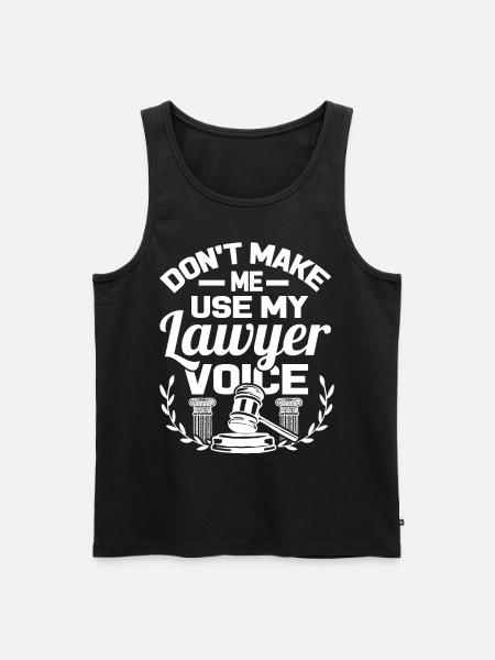 lawyer - Men's Premium Organic Tank Top - black