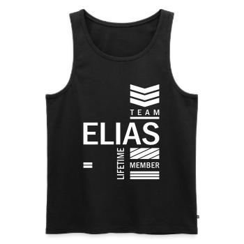 Elias personalisierter Name Geburtstagsgeschenk - Männer Premium Bio Tank Top - Schwarz - Vorne - Michal (187cm)